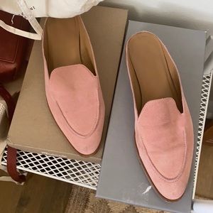 Everlane Suede Mules Rose